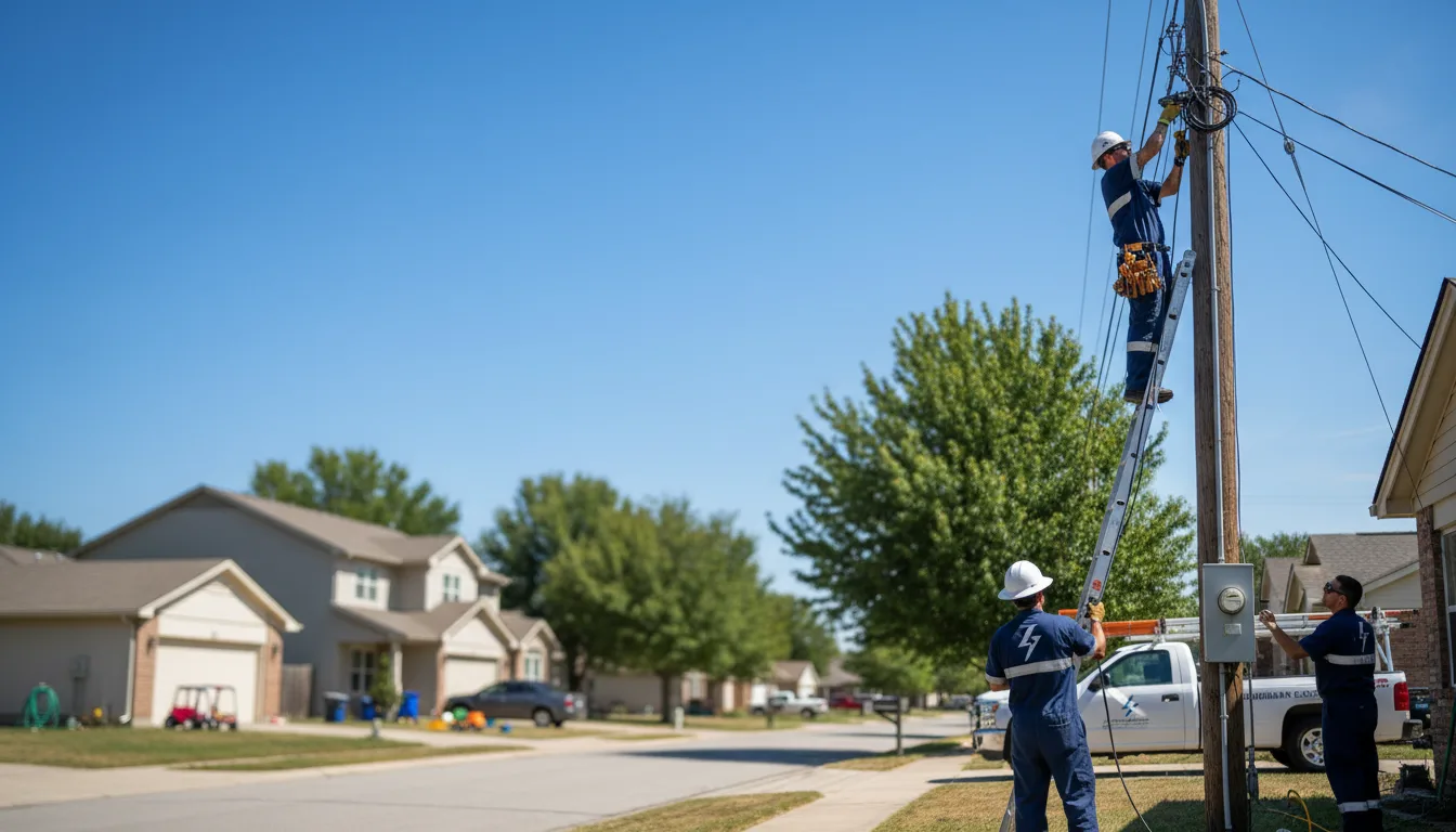 Residential electrician providing installation services in Bigfoot, TX